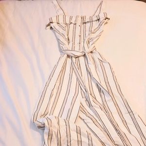 Free People Striped Jumpsuit